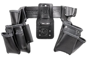 OCCIDENTAL UB5080DB MD ULTRA BLACK LEATHER PRO FRAMER TOOL BELT SET